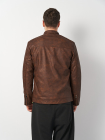 Куртка кожаная Ricco Grande модель k1796br Фото