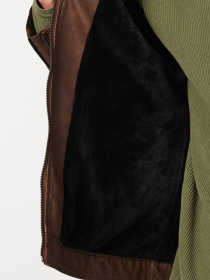 Куртка кожаная Ricco Grande модель k1796br Фото