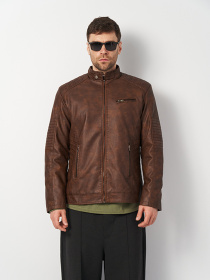 Куртка кожаная Ricco Grande модель k1796br Фото