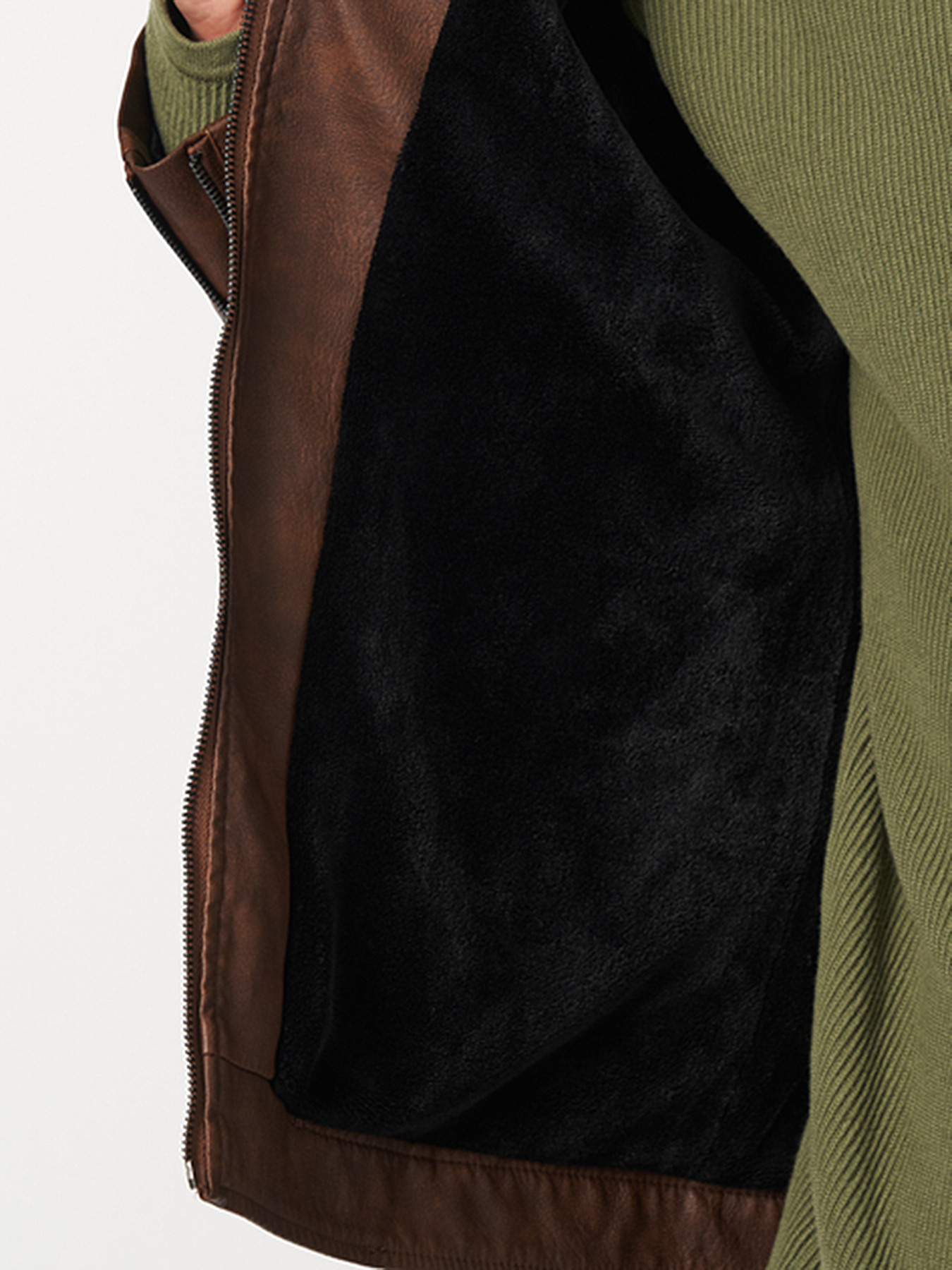 Куртка кожаная Ricco Grande модель k1796br Фото