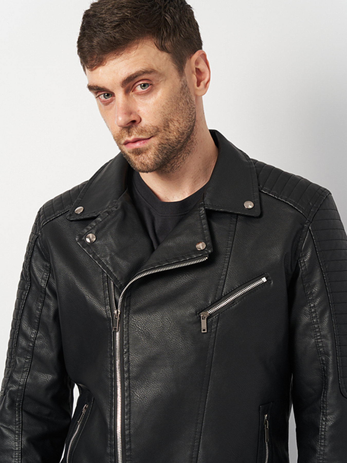 Куртка кожаная Ricco Grande модель k11713bl Фото