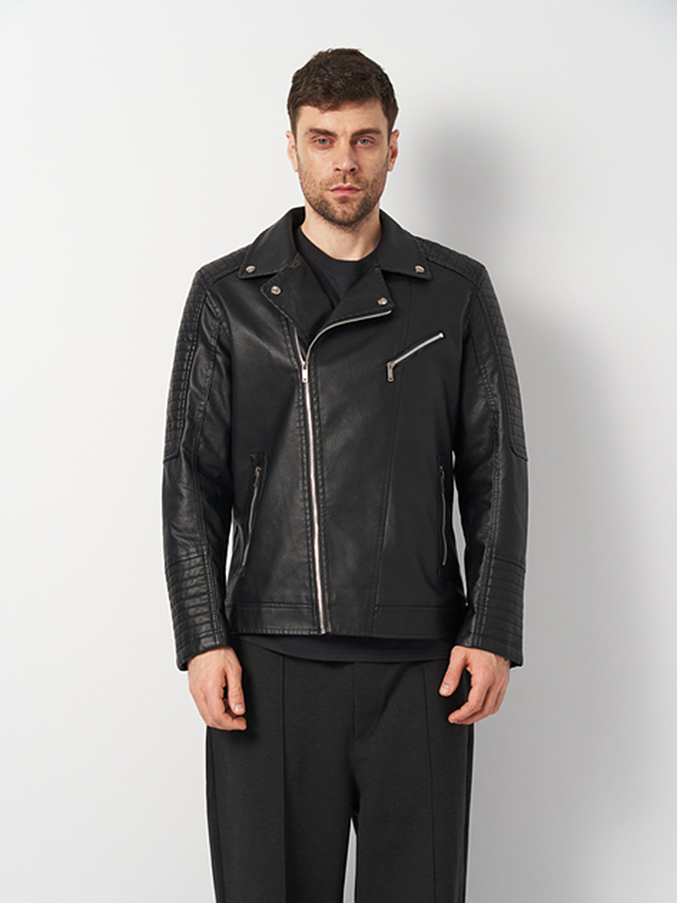 Куртка кожаная Ricco Grande модель k11713bl Фото