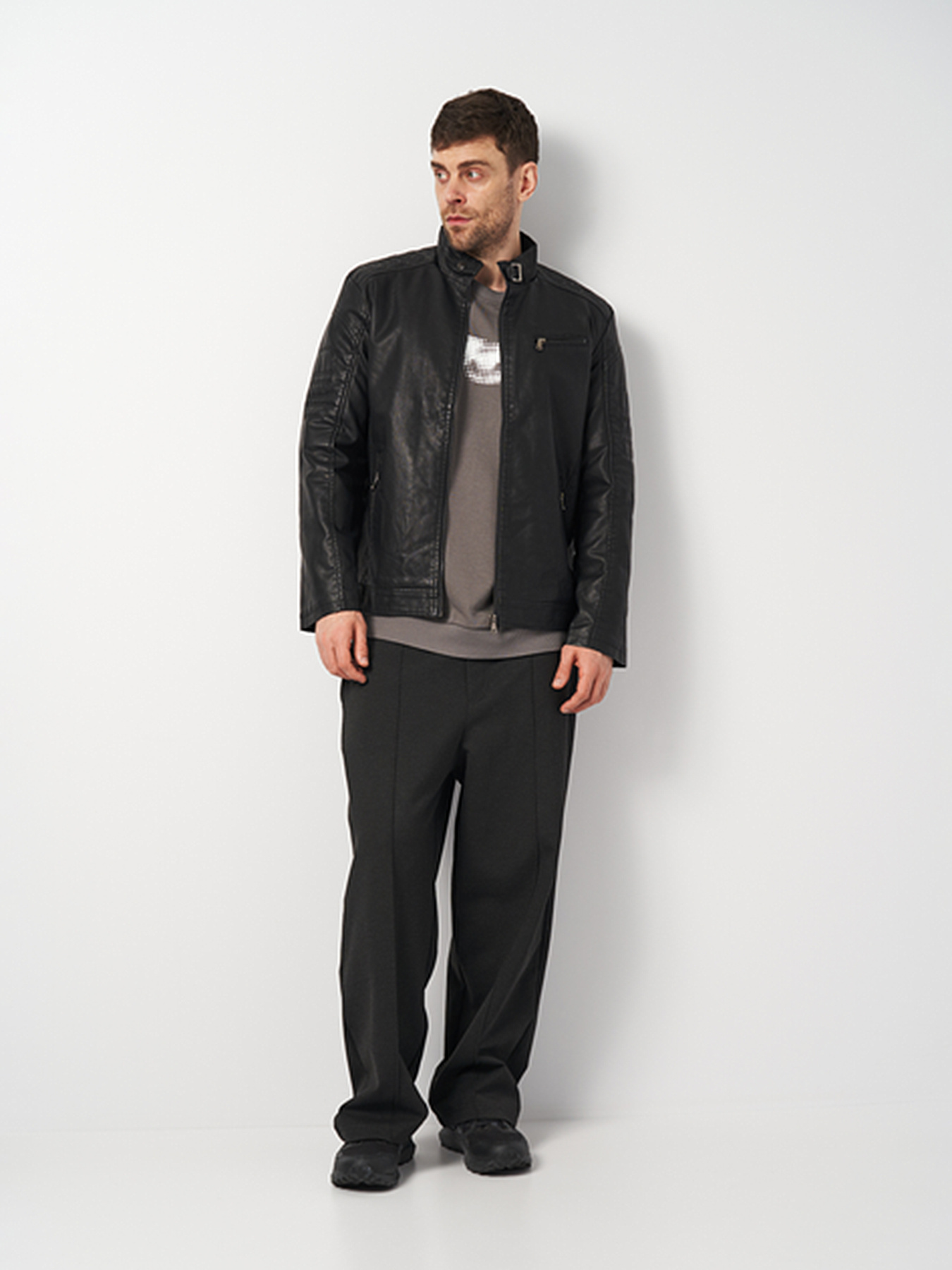 Куртка кожаная Ricco Grande модель k1793bl Фото