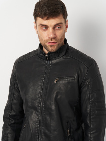 Куртка кожаная Ricco Grande модель k1793bl Фото