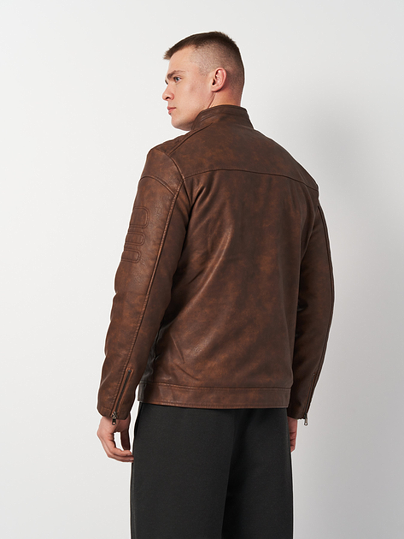 Куртка кожаная Ricco Grande модель k1793br Фото