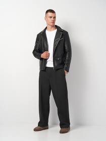 Куртка кожаная Ricco Grande модель k11711bl Фото