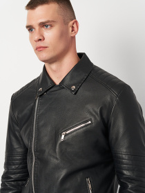 Куртка кожаная Ricco Grande модель k11711bl Фото