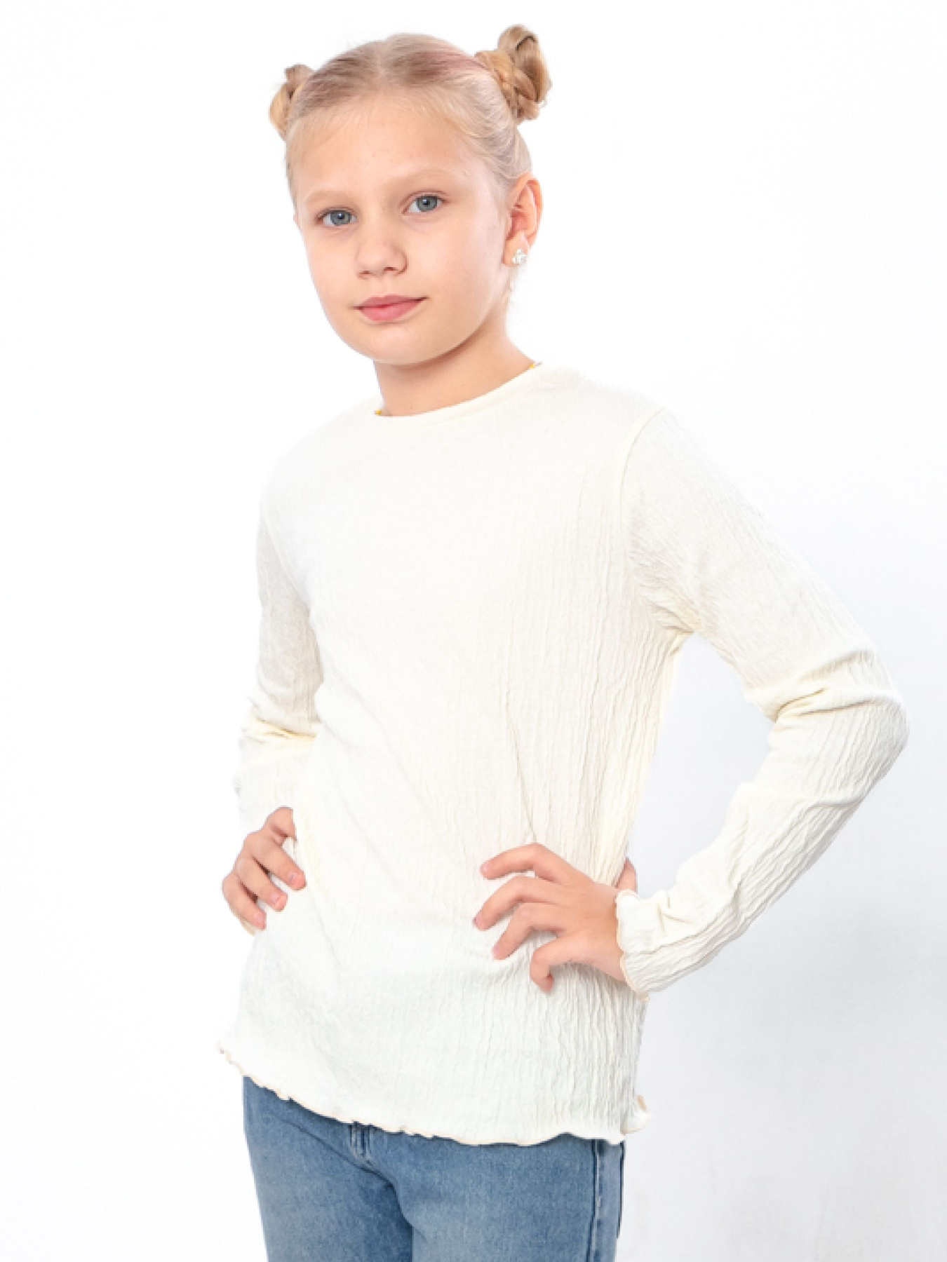 Лонгслив Носи своє модель 6440-010-molochnij Фото