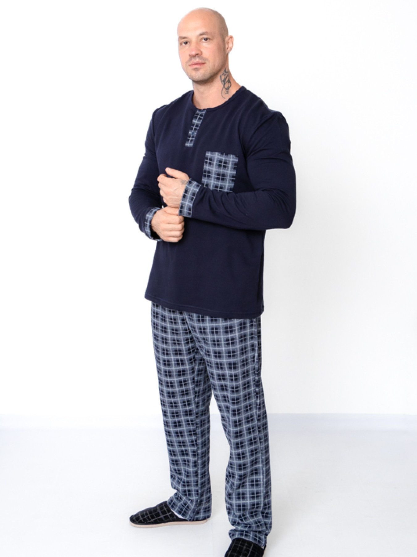 Пижама Носи своє модель 8625-024-kltinka-chornilxno-sinj Фото