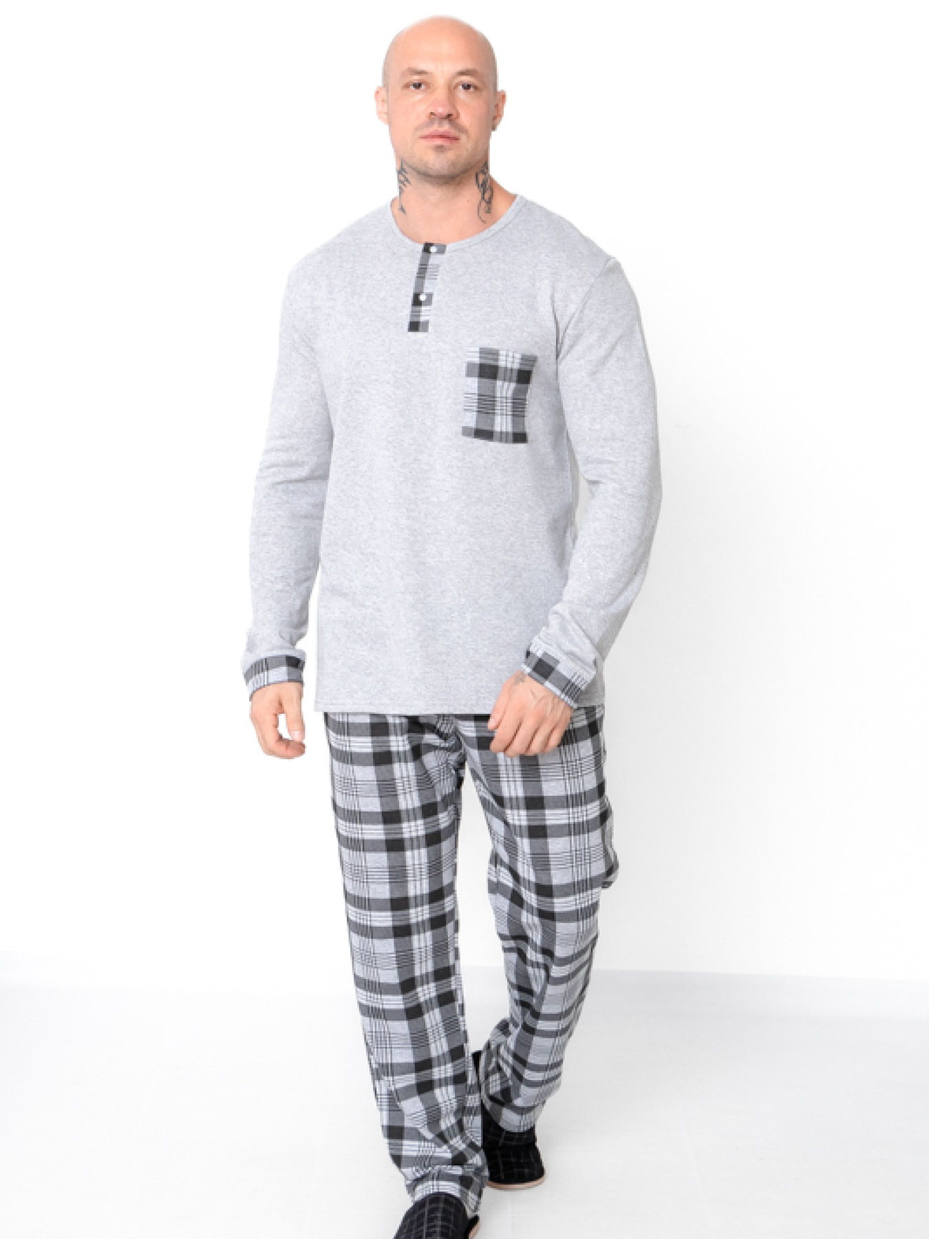 Пижама Носи своє модель 8625-024-kltinka-srij-melanzh Фото