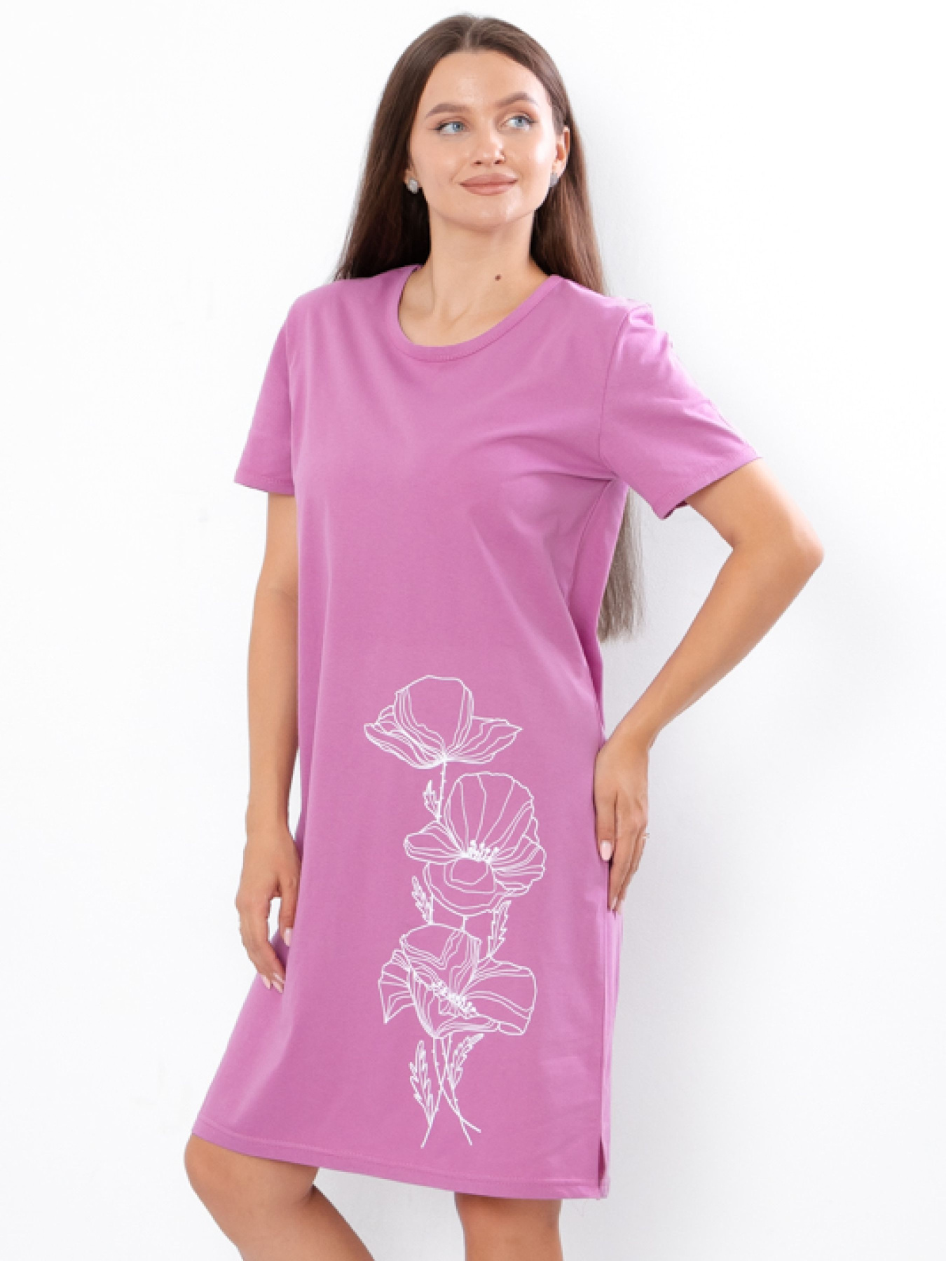 Ночная рубашка Носи своє модель 8178-001-33-1-rozheva-pudra Фото