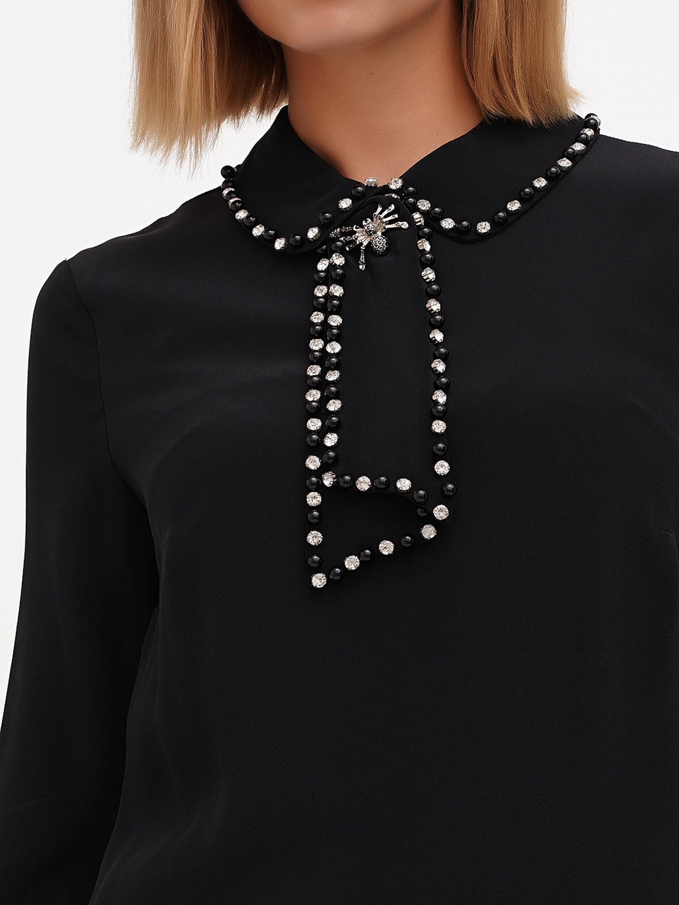 Платье мини Sassofono модель A271-SF-1310_черный Фото