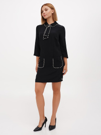 Платье мини Sassofono модель A271-SF-1310_черный Фото