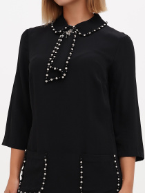 Платье мини Sassofono модель A271-SF-1310_черный Фото