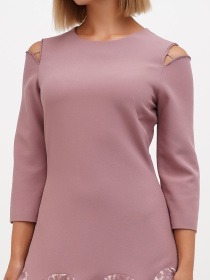 Платье мини Sassofono модель A271-SF-1305_сиреневый Фото