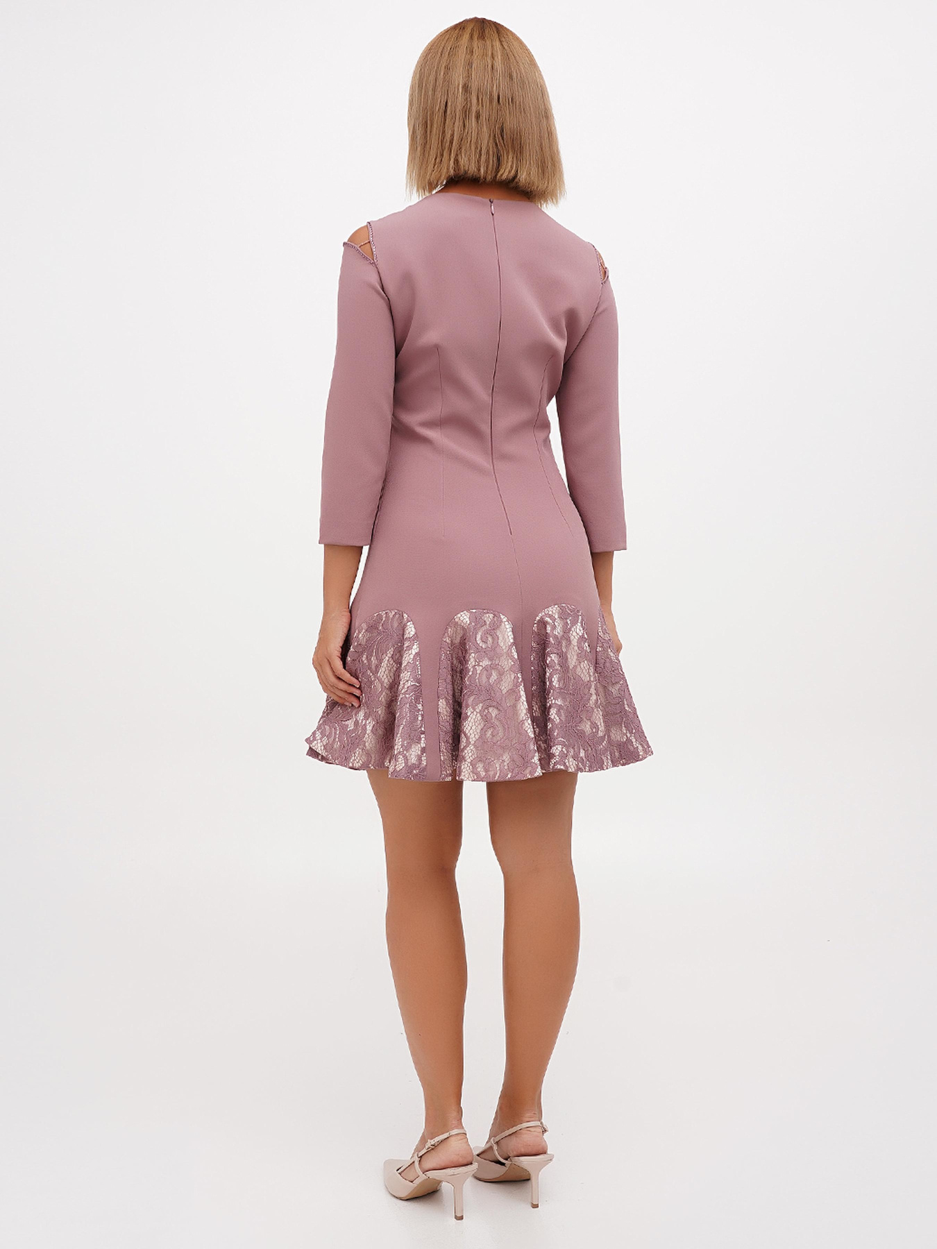 Сукня міні Sassofono модель A271-SF-1305_сиреневый Фото