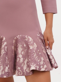 Сукня міні Sassofono модель A271-SF-1305_сиреневый Фото