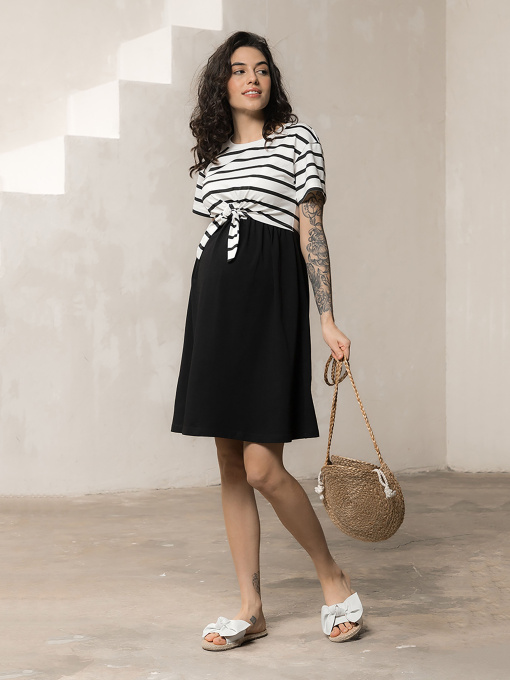 Платье миди Yula mama Becky модель BeckyDR-24.031BlackYLMMDR Фото