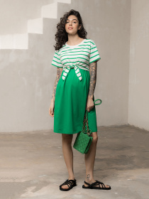 Платье мини Yula mama Becky модель BeckyDR-24.032GreenYLMMDR Фото