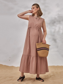 Сарафан Yula mama Noemie модель NoemieDR-24.041CappuccinoYLMMDR Фото