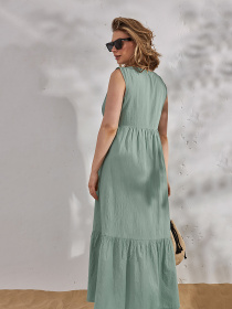 Платье макси Yula mama Noemie модель NoemieDR-24.042GreenYLMMDR Платье макси Yula mama Noemie модель NoemieDR-24.042GreenYLMMDR Фото
