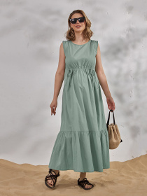 Платье макси Yula mama Noemie модель NoemieDR-24.042GreenYLMMDR Платье макси Yula mama Noemie модель NoemieDR-24.042GreenYLMMDR Фото