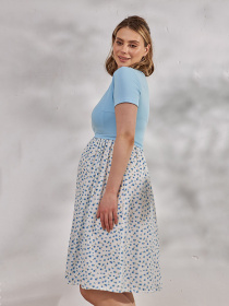 Сукня міді Yula mama Gwinnett модель GwinnettDR-24.014BlueYLMMDR Фото