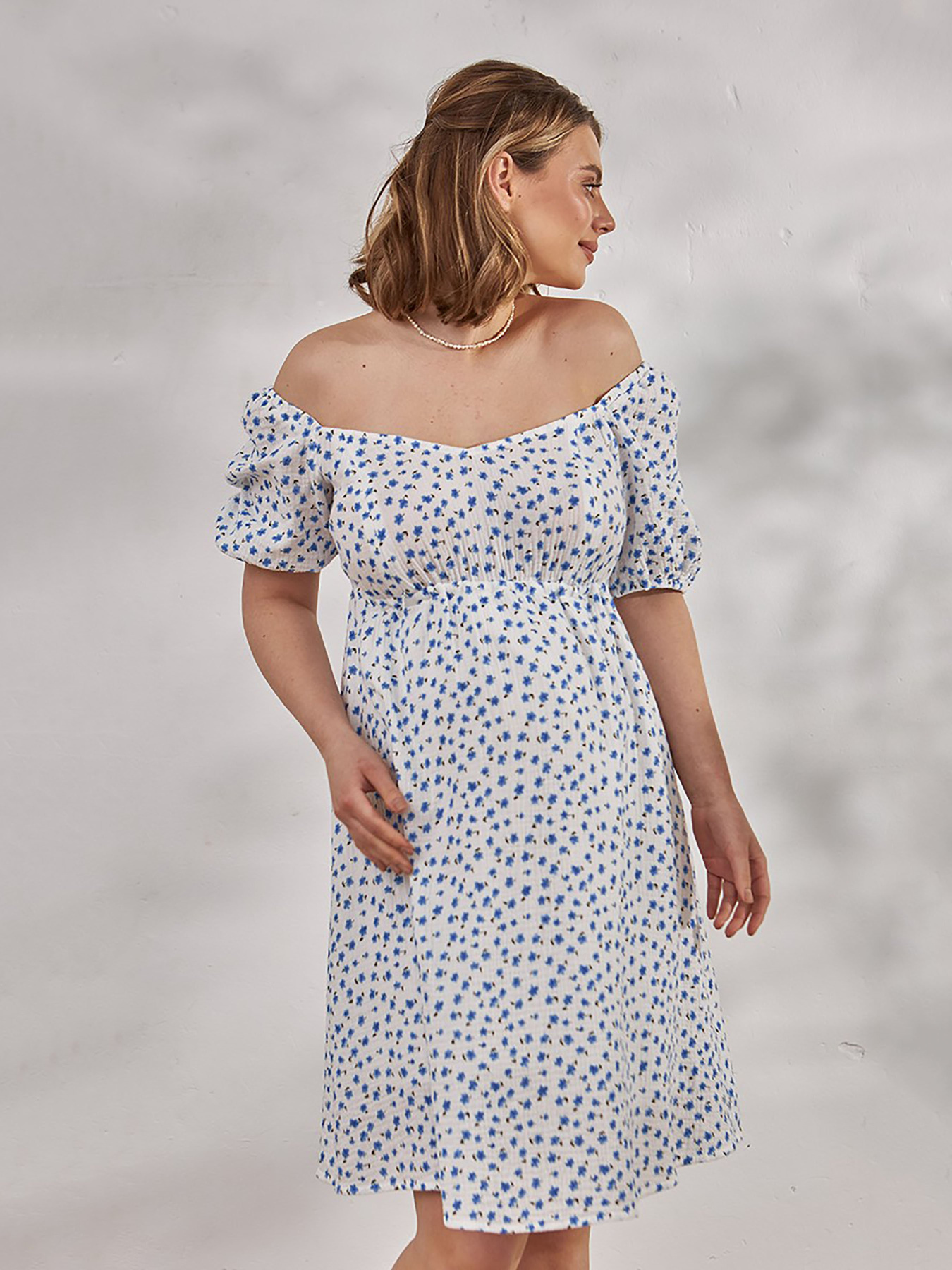 Сукня міні Yula mama Amadeya модель AmadeyaDR-24.051WhiteBlueYLMMDR Сукня міні Yula mama Amadeya модель AmadeyaDR-24.051WhiteBlueYLMMDR Фото