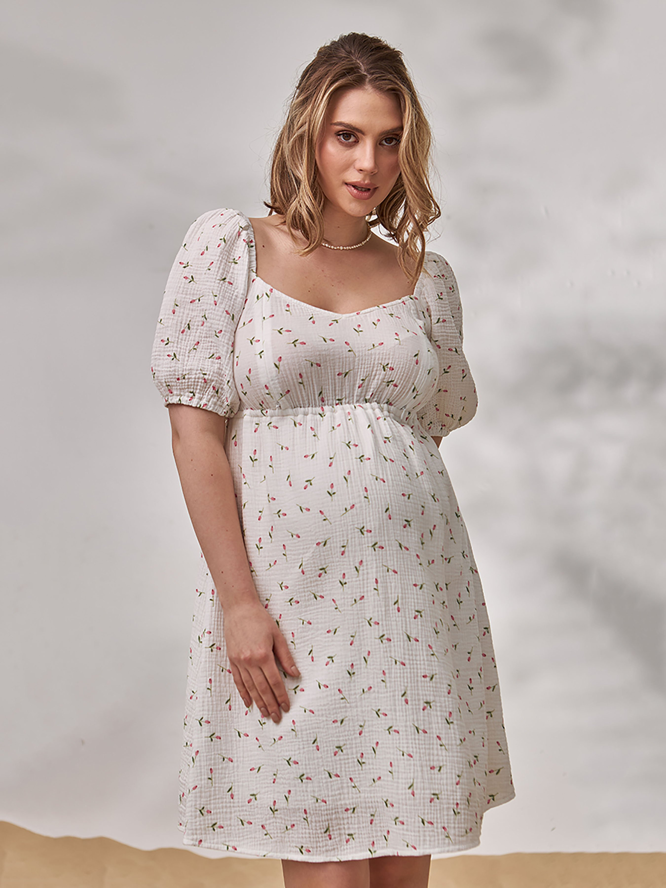 Платье мини Yula mama Amadeya модель AmadeyaDR-24.052WhiteYLMMDR Фото