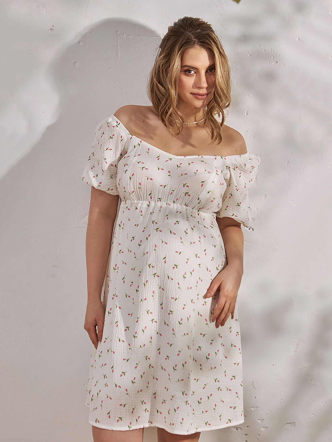 Сукня міні Yula mama Amadeya модель AmadeyaDR-24.052WhiteYLMMDR Фото