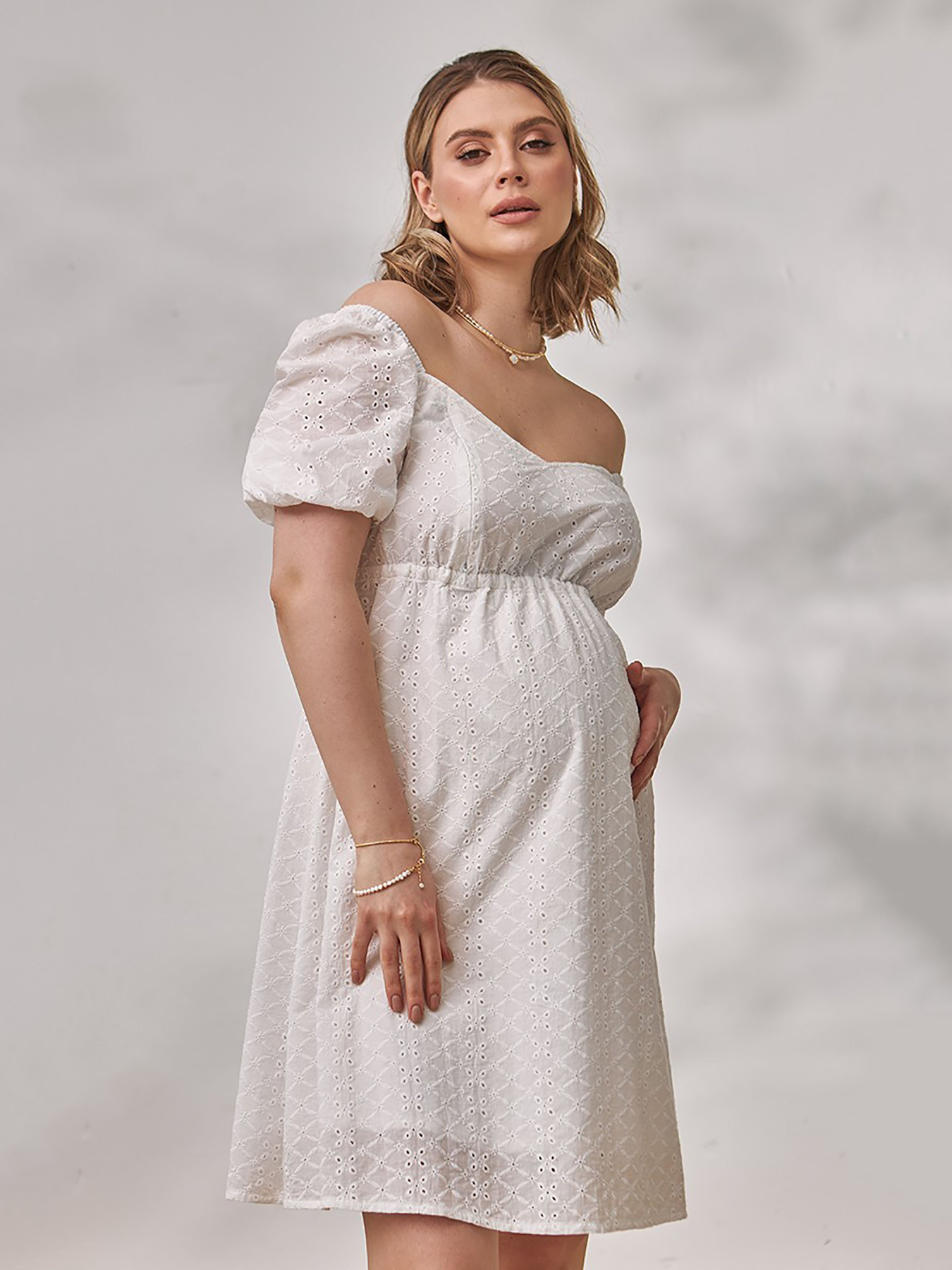 Сукня міні Yula mama Amadeya модель AmadeyaDR-24.053WhiteYLMMDR Фото