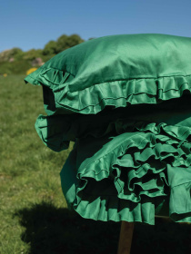 Комплект постільної білизни з рюшами зелений Cozy Модель 9425699 Фото