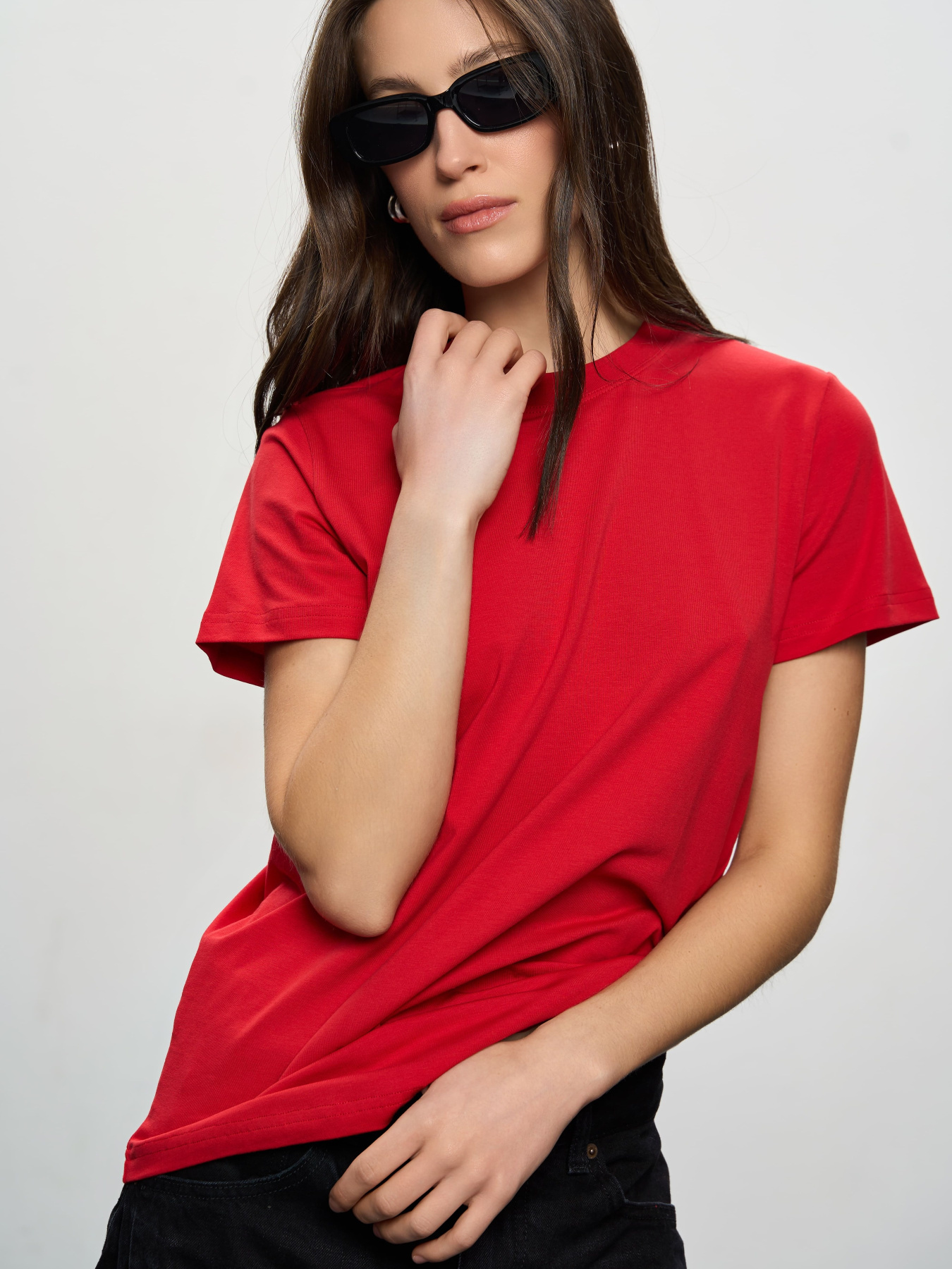 Футболка Роза модель 231103_red Фото