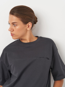 Футболка Роза модель 230724_grey Футболка Роза модель 230724_grey Фото