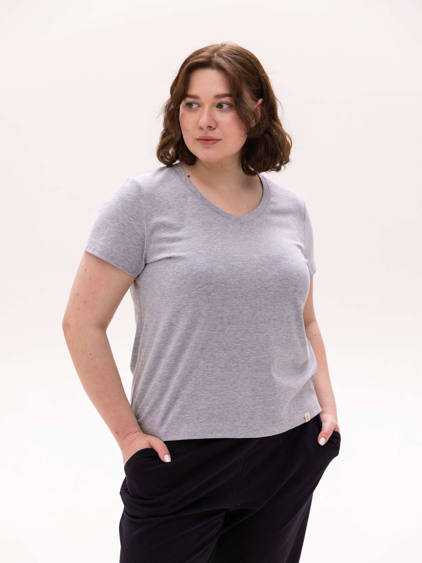 Футболка Роза модель 231116_grey Фото