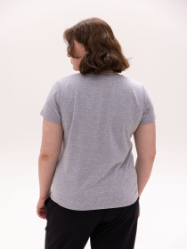 Футболка Роза модель 231116_grey Фото