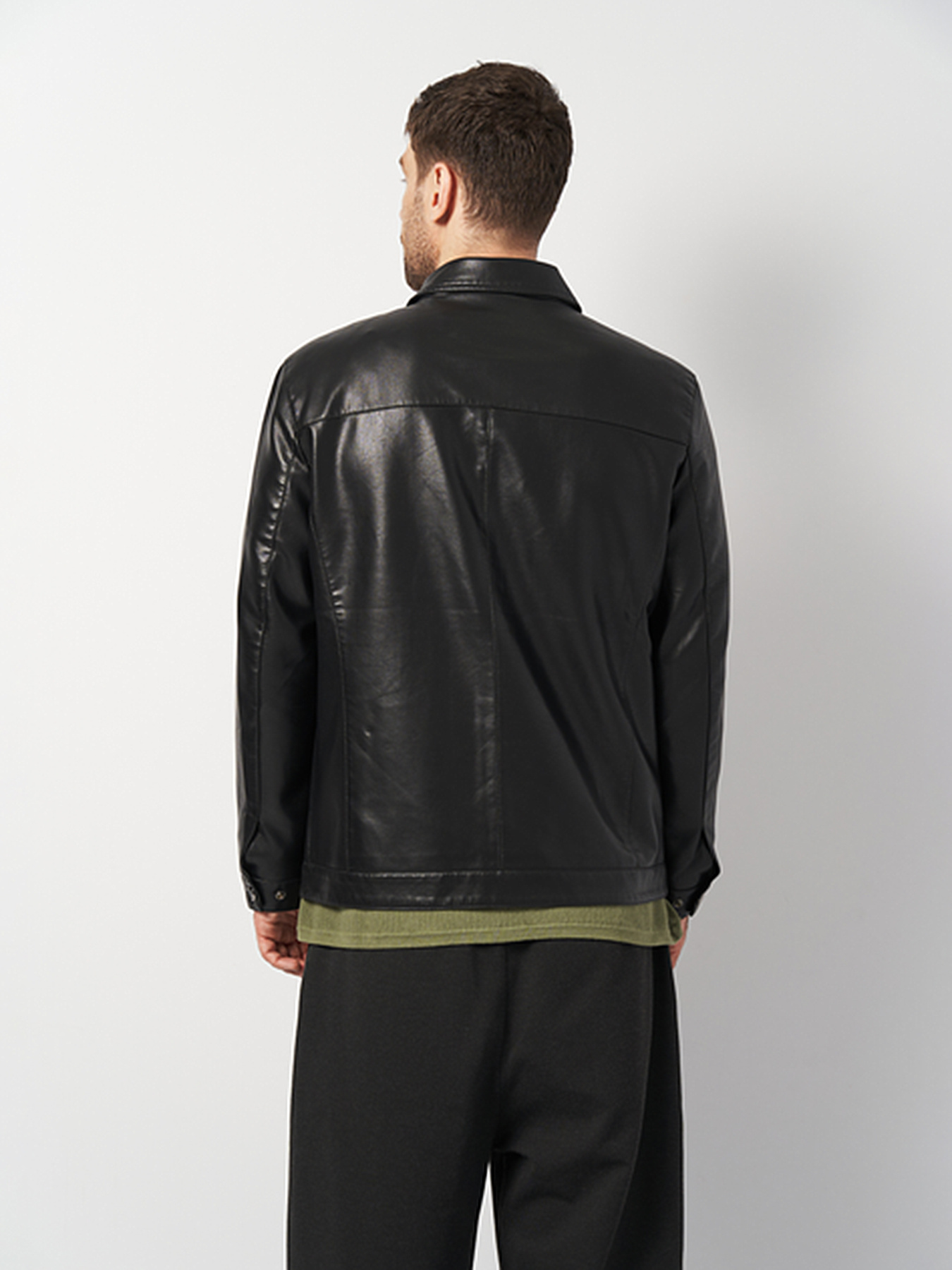 Шкіряна куртка Ricco Grande модель k16179bl Фото