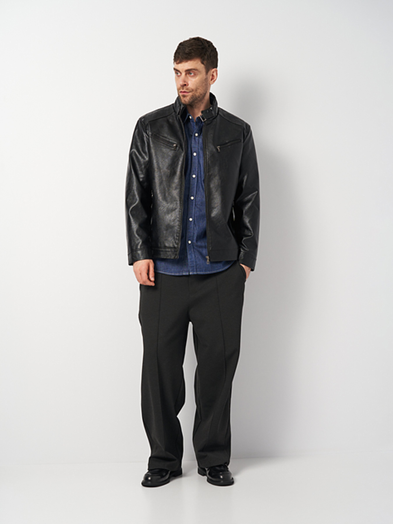 Куртка кожаная Ricco Grande модель k175333bl Фото