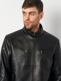 Куртка кожаная Ricco Grande модель k175333bl Фото