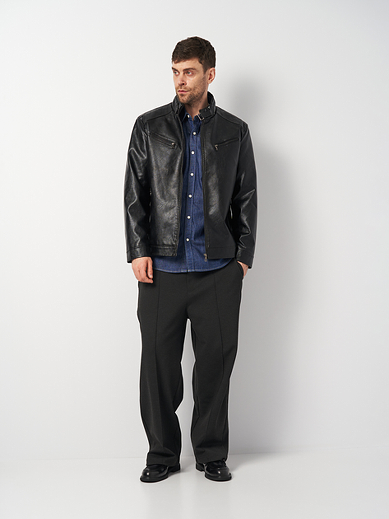 Куртка кожаная Ricco Grande модель k175333bl Фото