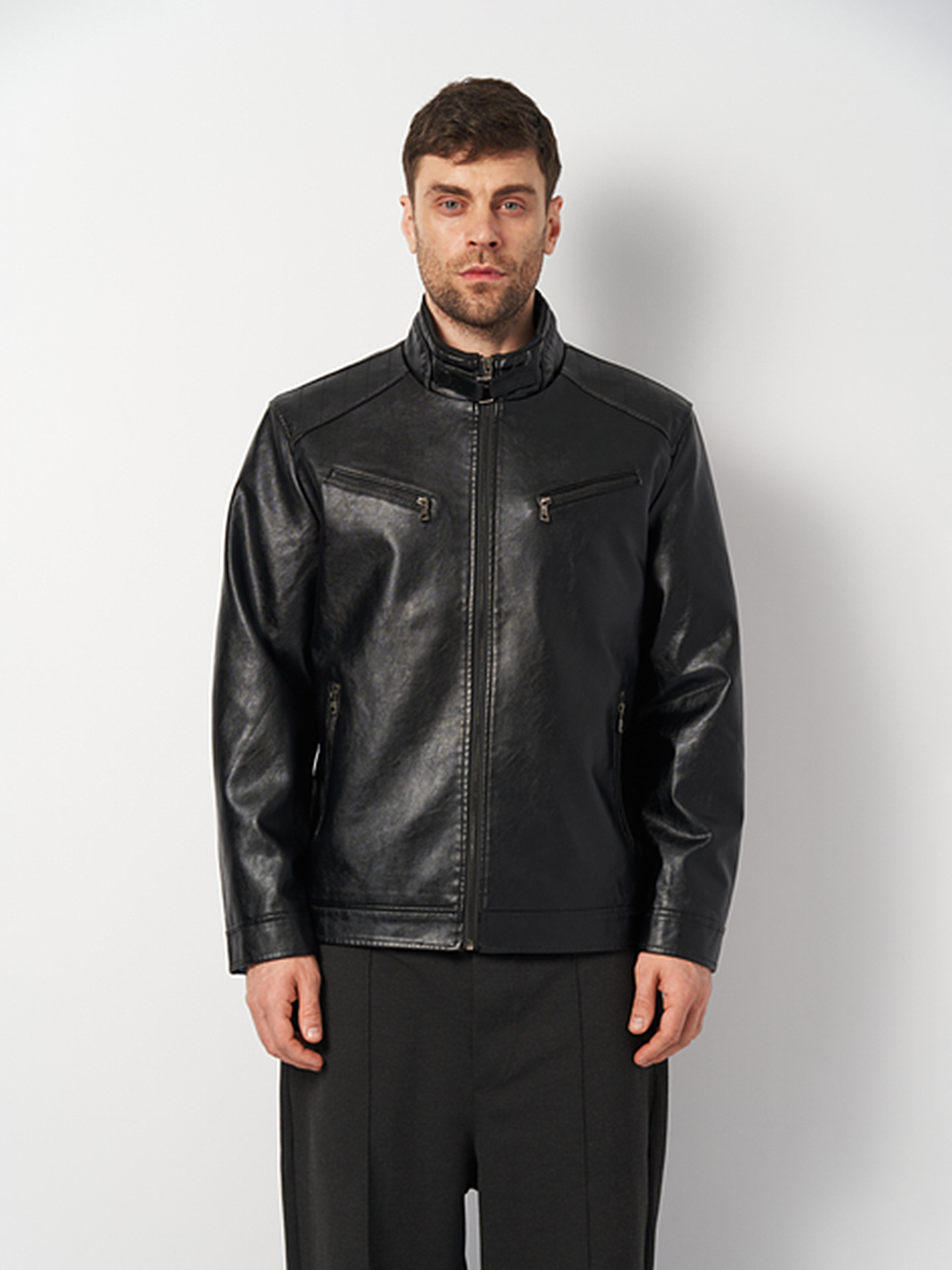 Куртка кожаная Ricco Grande модель k175333bl Фото