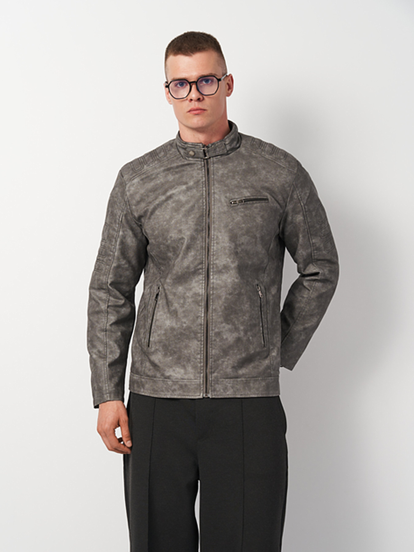 Куртка кожаная Ricco Grande модель k1793gr Фото