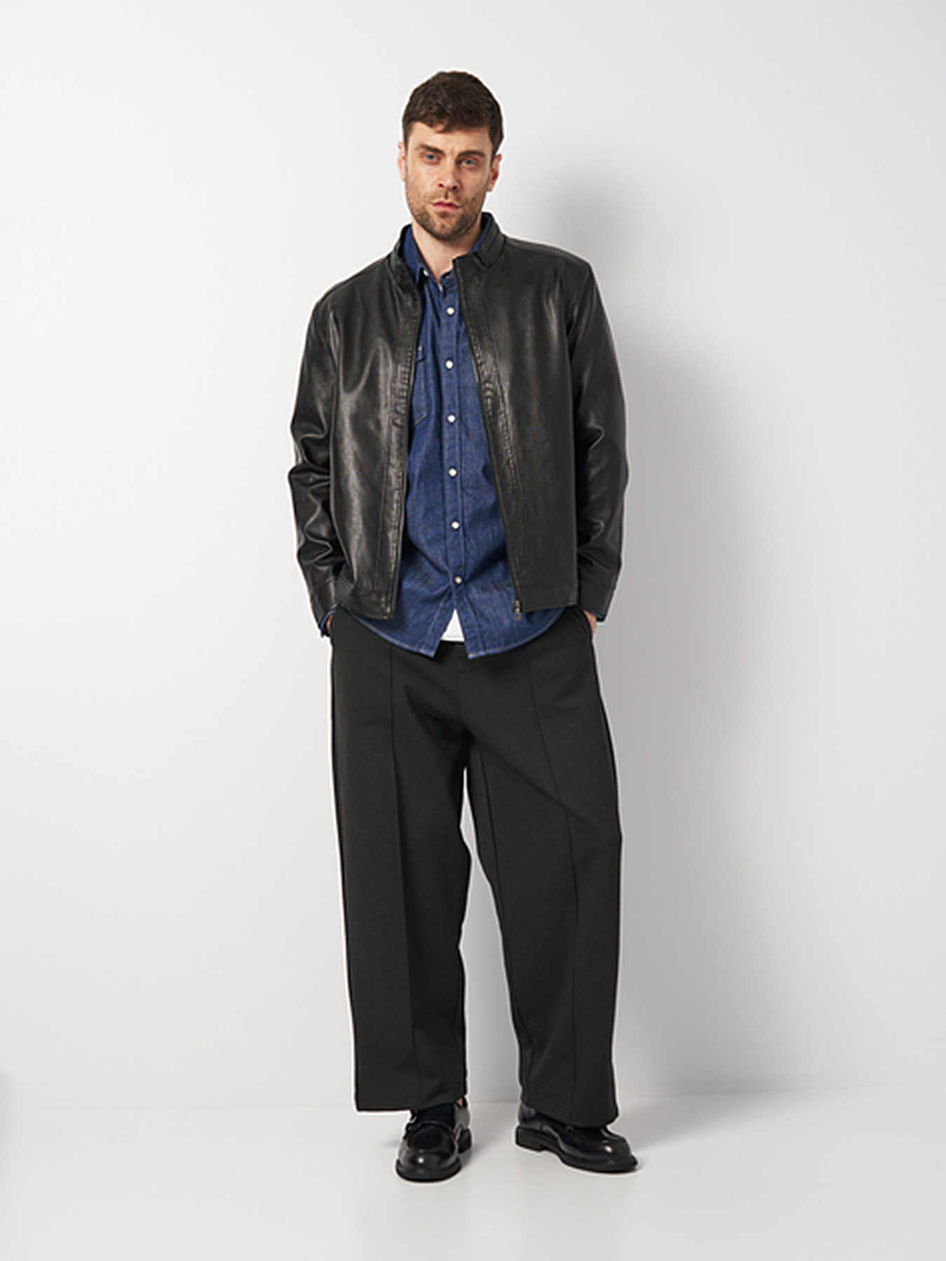 Куртка кожаная Ricco Grande модель k12012-168bl Фото