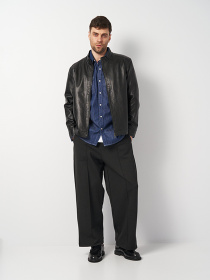 Куртка кожаная Ricco Grande модель k12012-168bl Фото