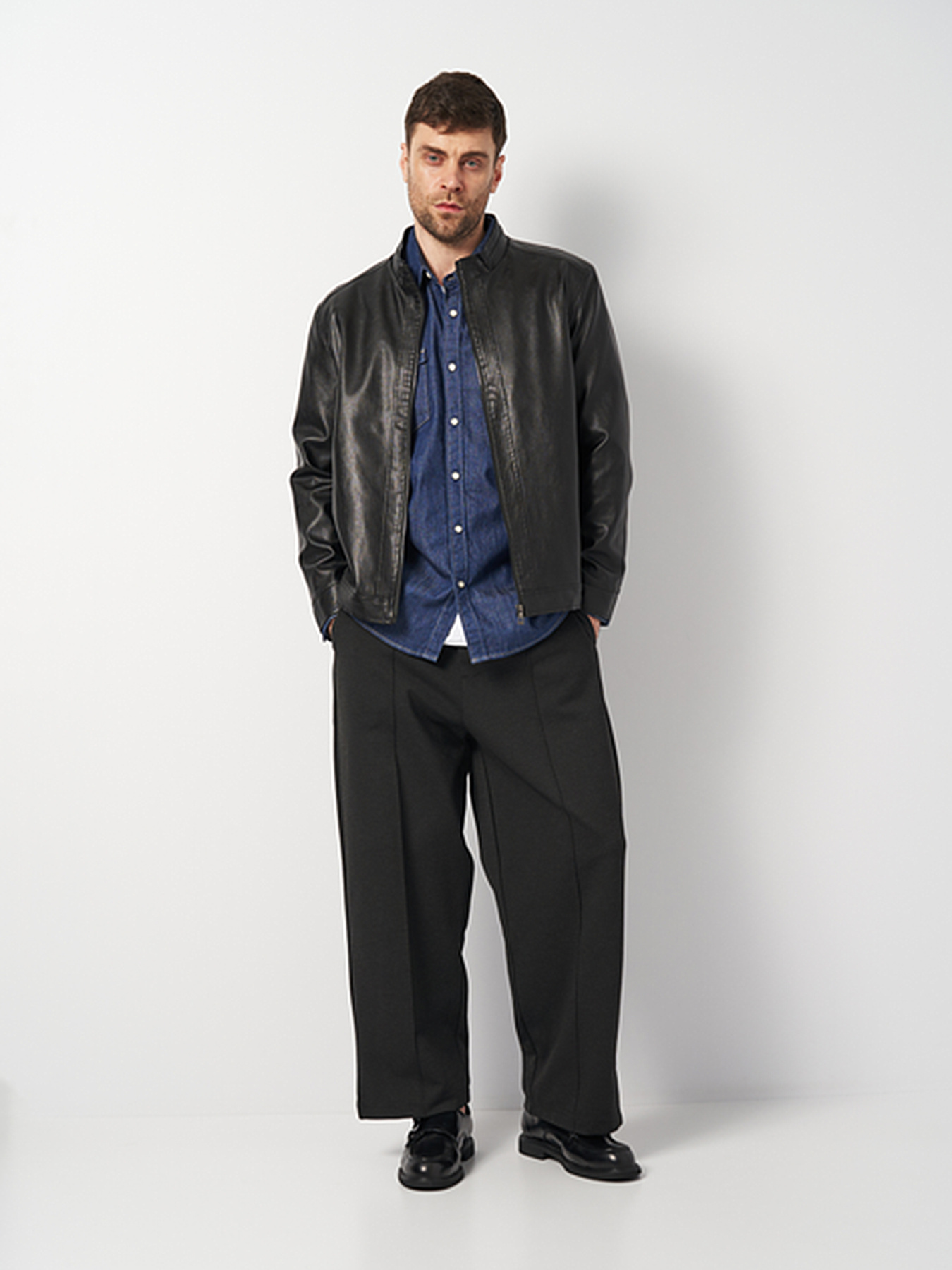 Куртка кожаная Ricco Grande модель k12012-168bl Фото