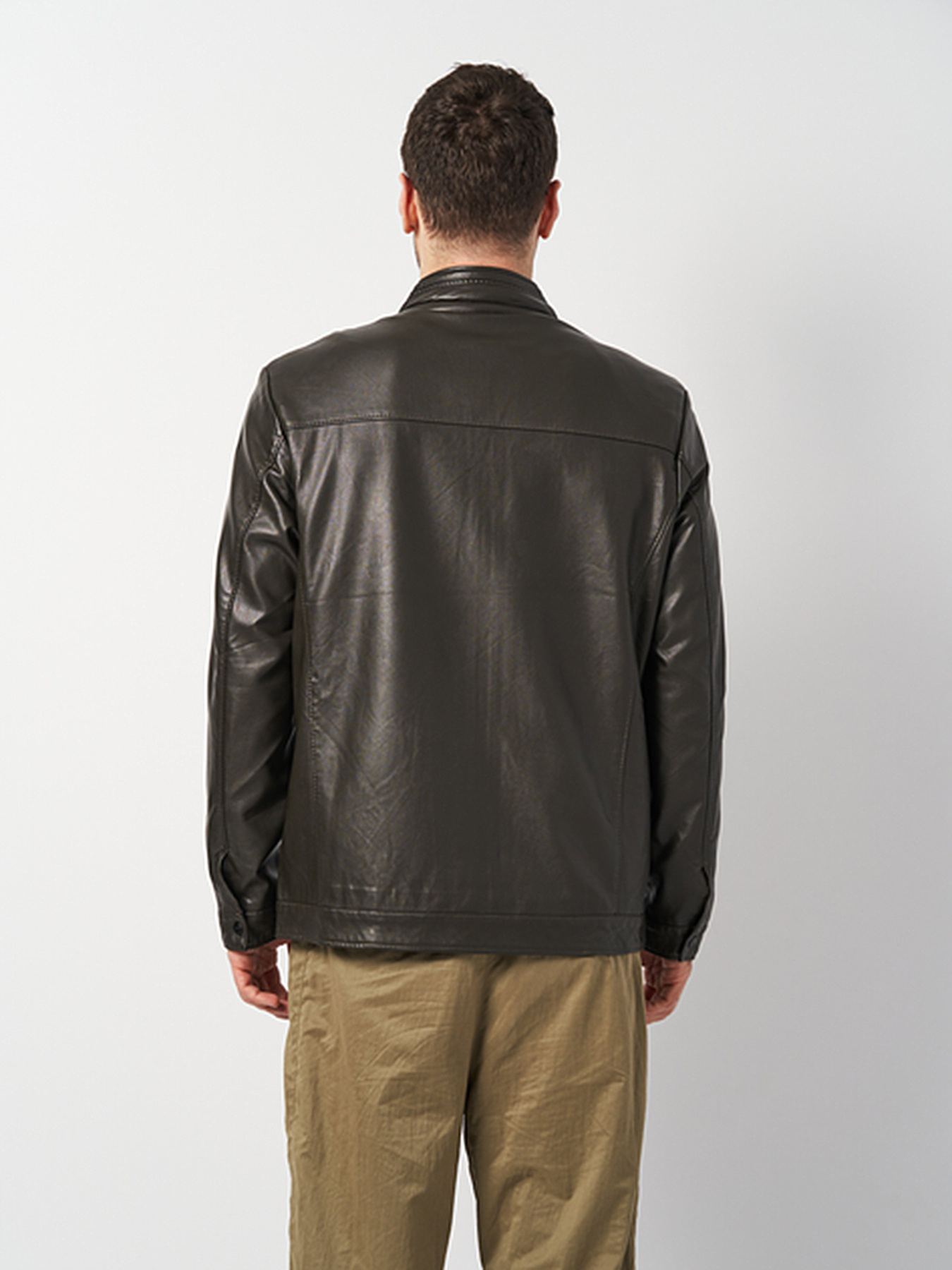 Куртка кожаная Ricco Grande модель k12329br Фото