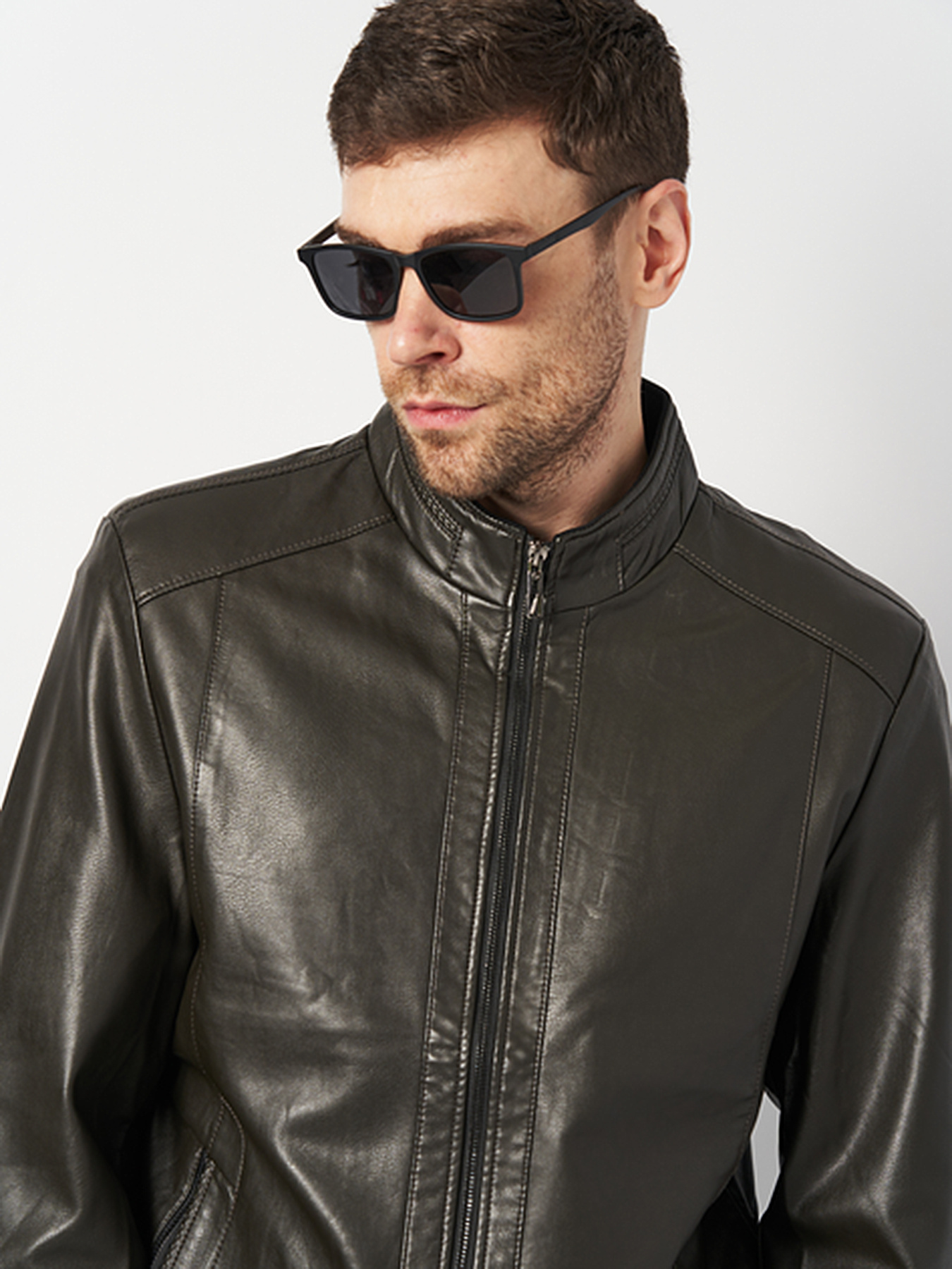 Шкіряна куртка Ricco Grande модель k12329br Фото