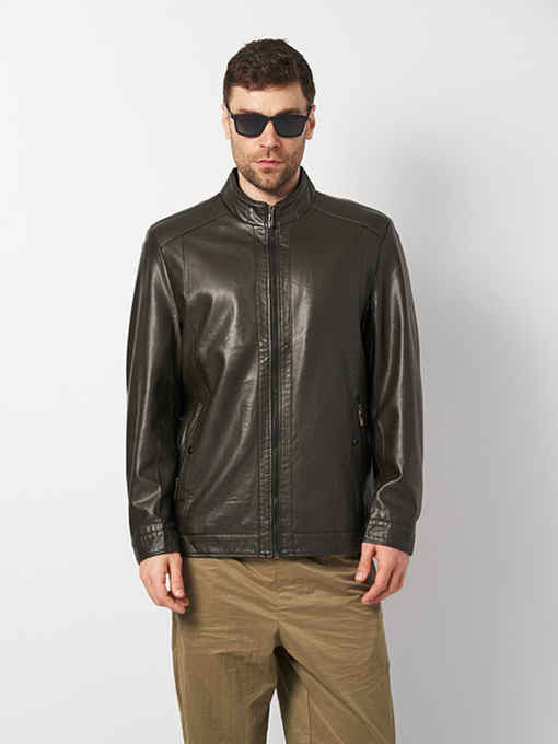 Куртка кожаная Ricco Grande модель k12329br Куртка кожаная Ricco Grande модель k12329br Фото
