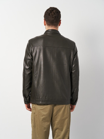 Шкіряна куртка Ricco Grande модель k12329br Шкіряна куртка Ricco Grande модель k12329br Фото