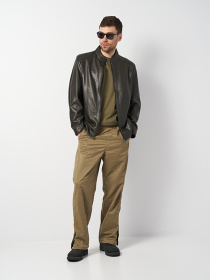 Шкіряна куртка Ricco Grande модель k12329br Шкіряна куртка Ricco Grande модель k12329br Фото